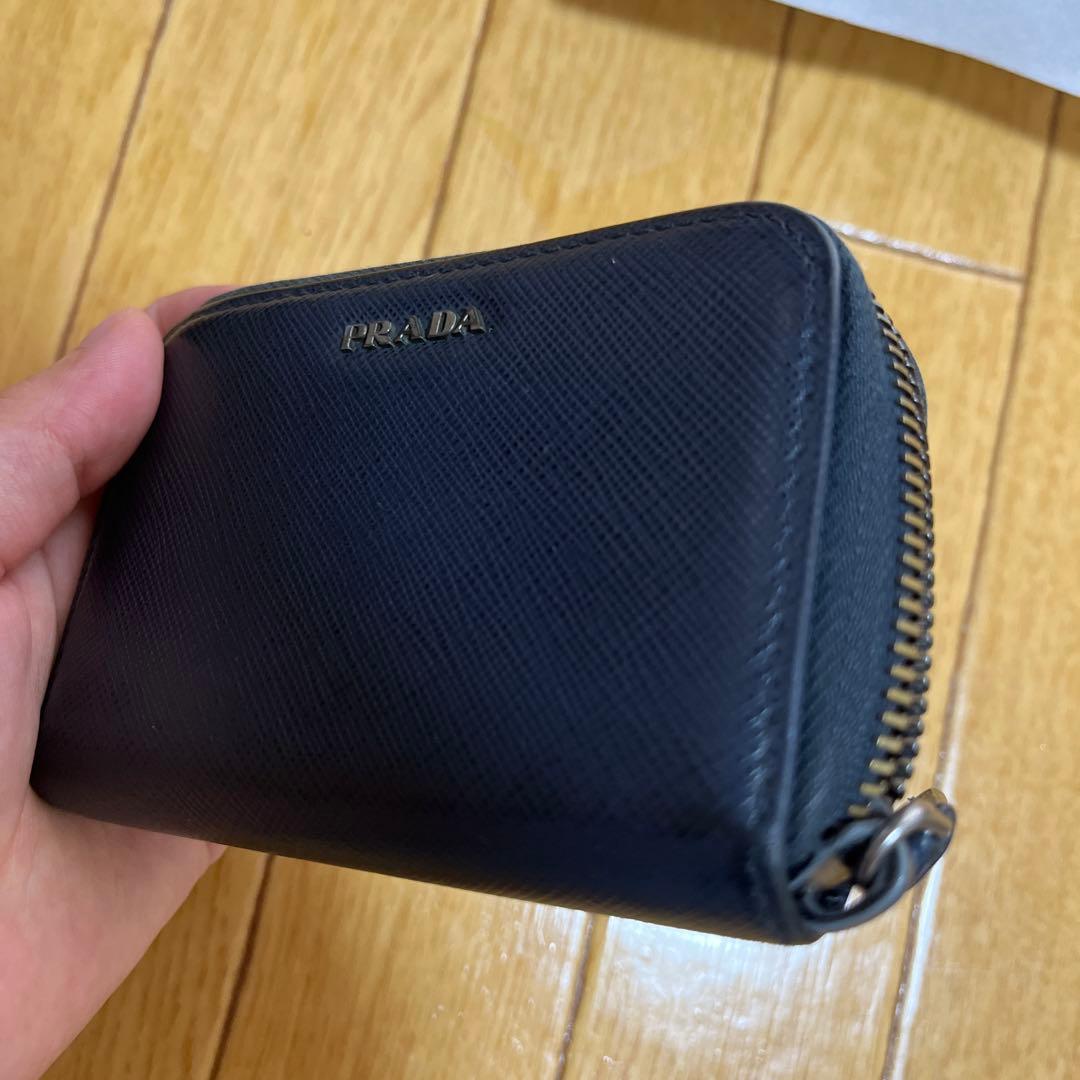 最終値下げ PRADA ネイビー レザー ケース