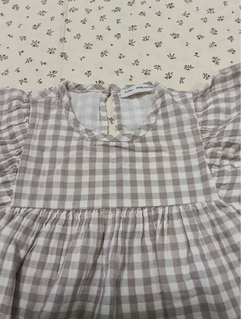 SOOR PLOOMチェック柄ワンピースPedra 8y