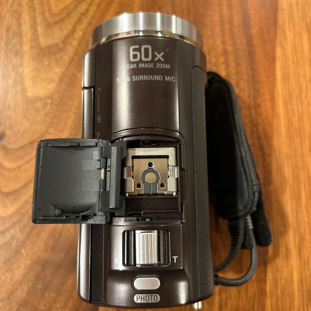 【訳あり】SONY HDR-CX535 ビデオカメラ ボルドーブラウン