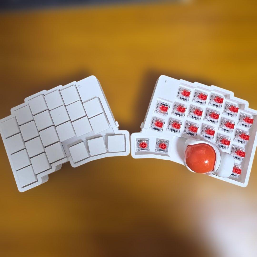 roBa 無線化 Keyball39 ホワイト