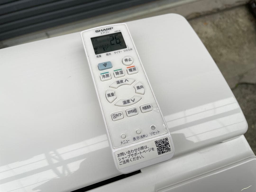 割と綺麗　SHARP 6畳用　プラズマクラスターエアコン　AY-N22TD