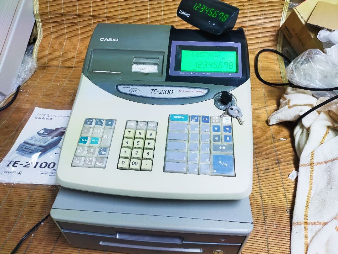 カシオレジスター　TE-2100　フル設定無料　長期使用可能　210000