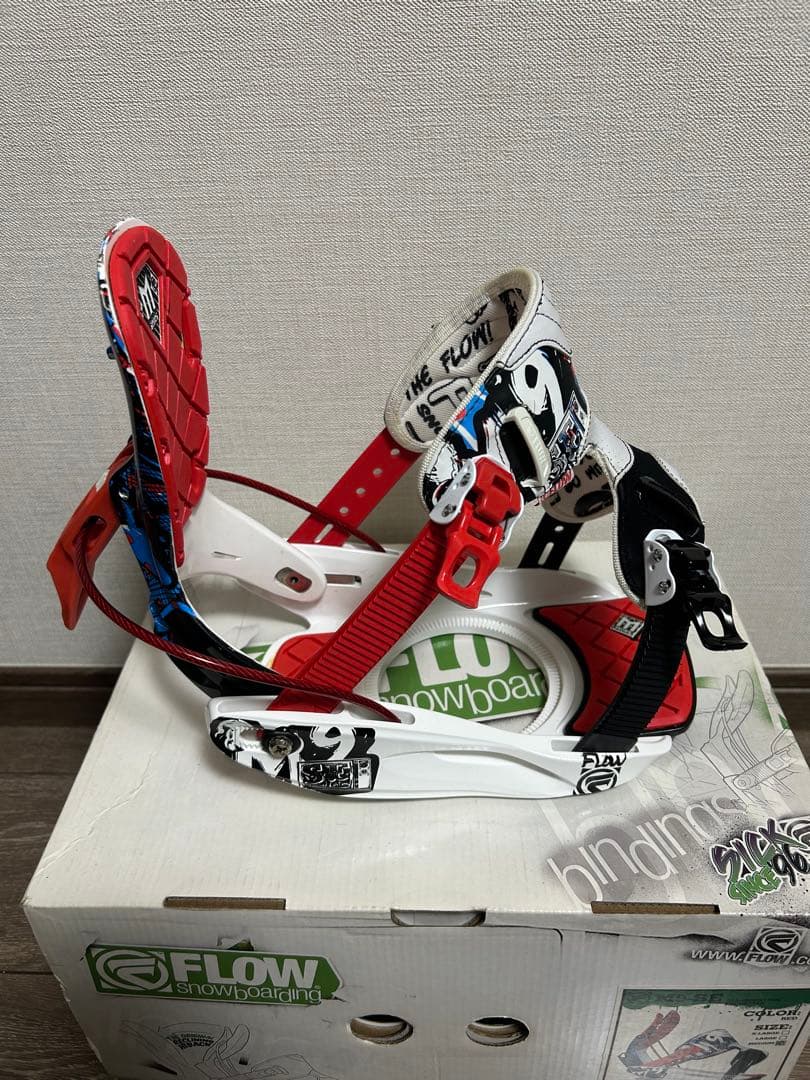 FLOW M9-SE スノーボード ビンディング M レッド