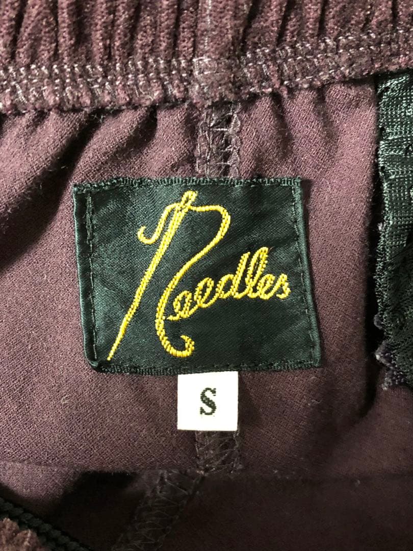 ニードルス　ベロア ライン トラックパンツ ワインレッド系