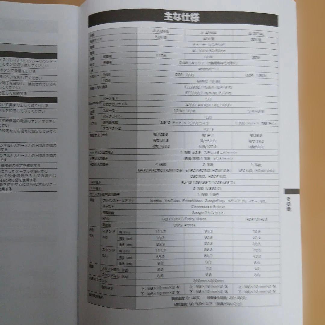 JVC 32インチ液晶チューナーレスTV