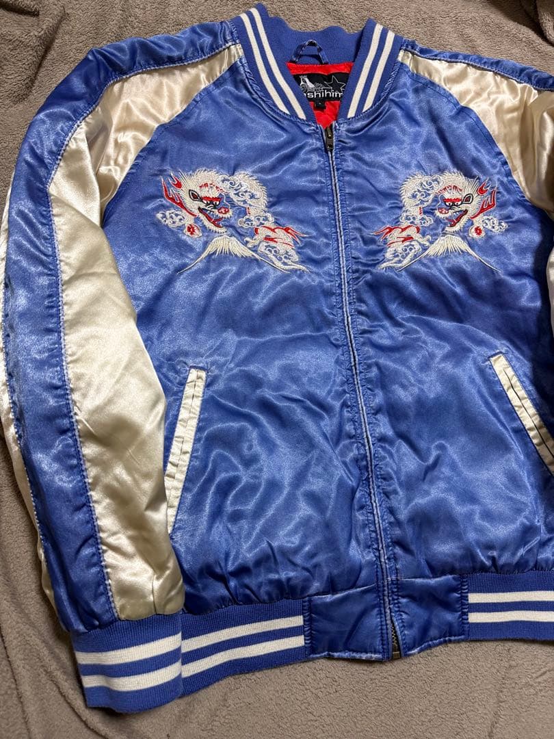 美品 日本製 Hoshihime 龍 日本限定スカジャン vintage サテン
