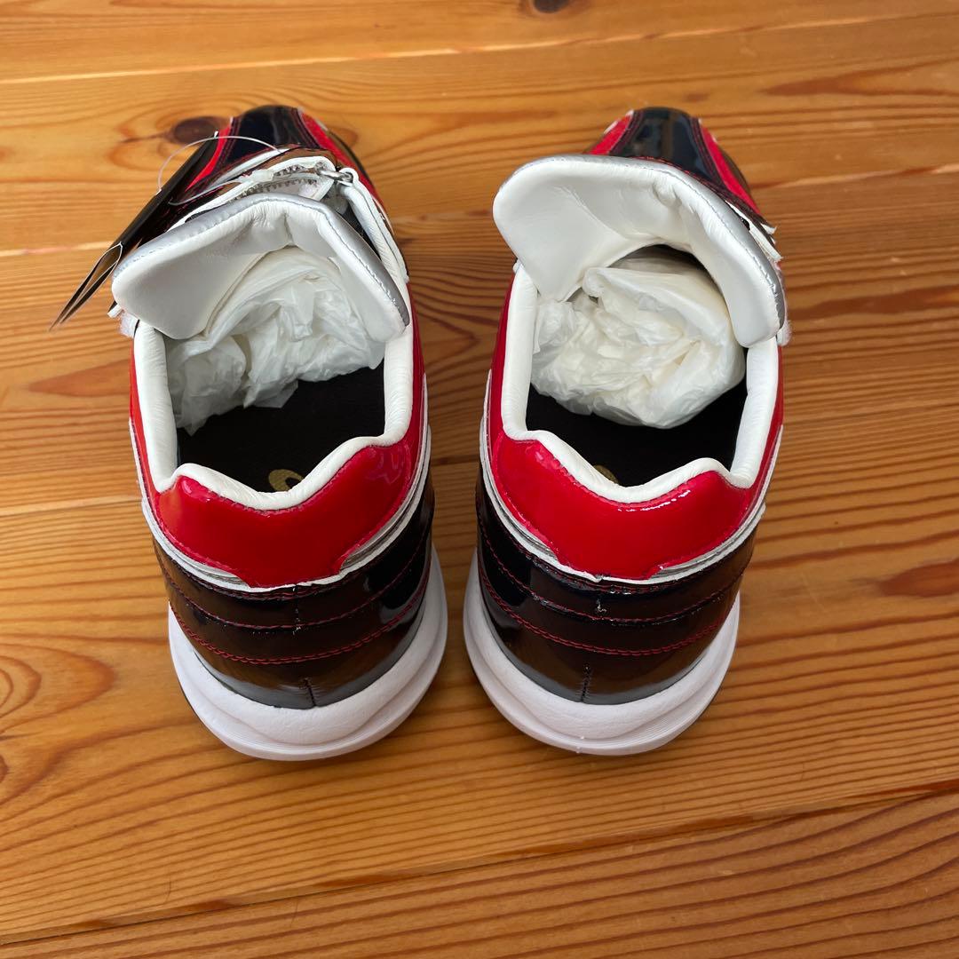 asics 野球トレーニングシューズ オーダー　黒/赤/白