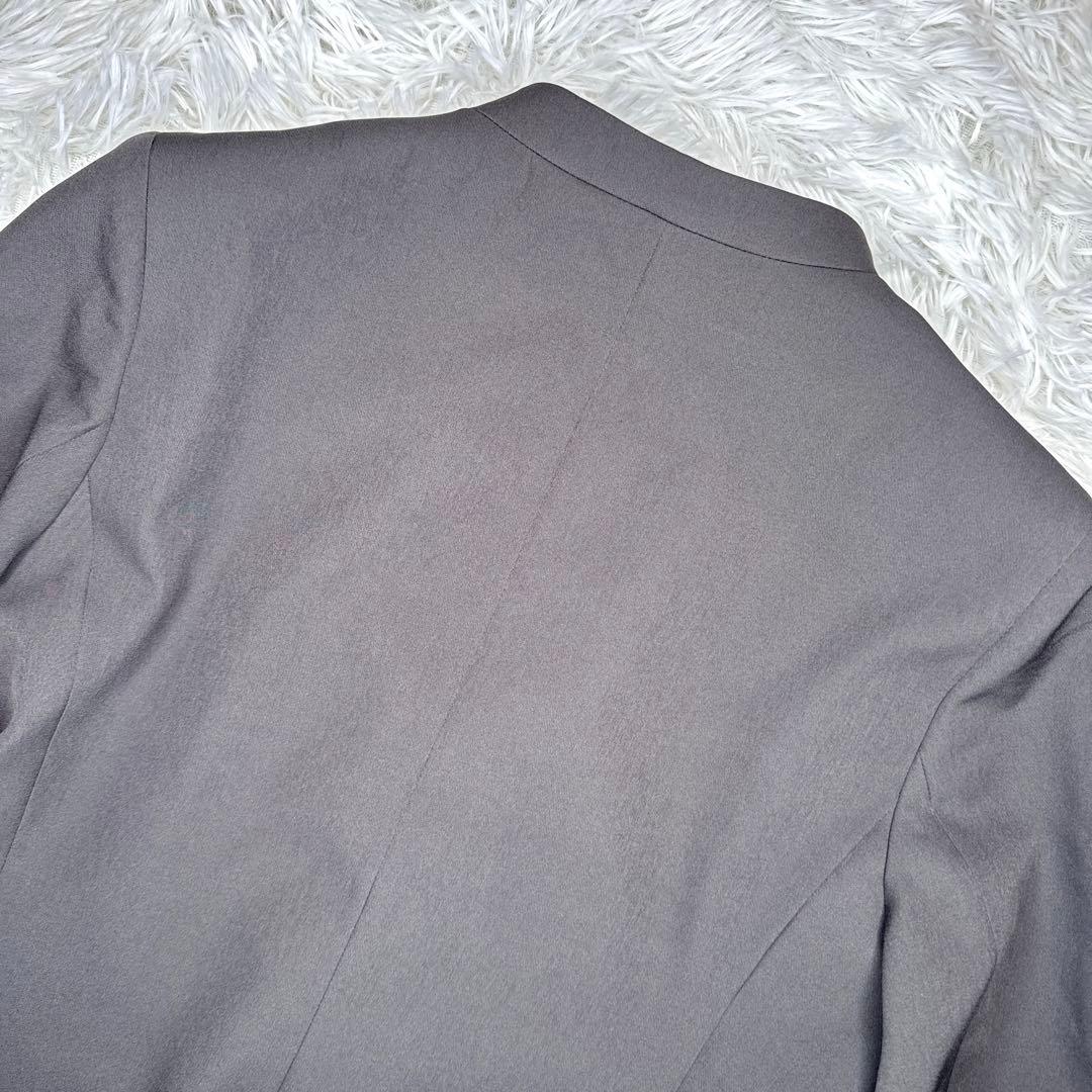 【極美品・未使用】HK WORKS LONDON パンツスーツ ノーカラー L