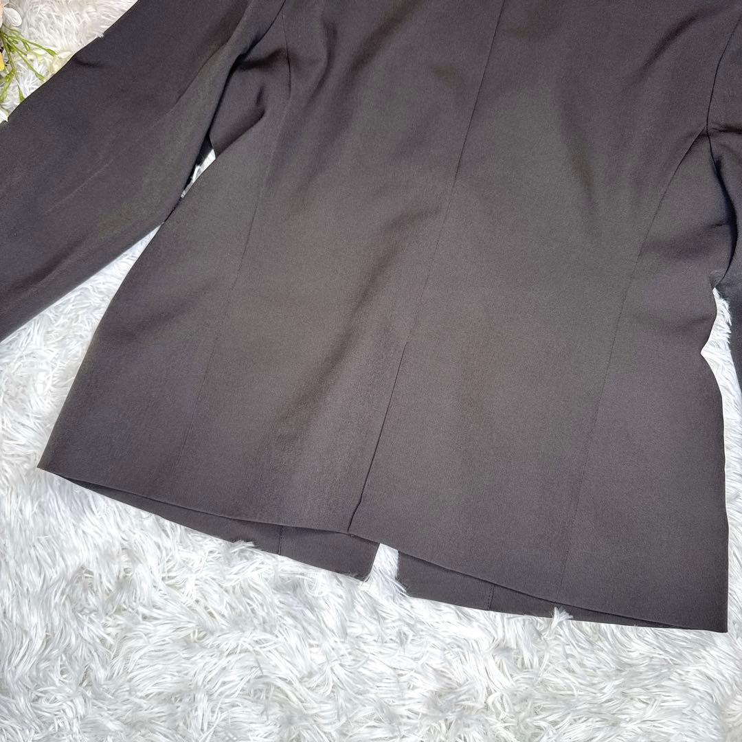 【極美品・未使用】HK WORKS LONDON パンツスーツ ノーカラー L