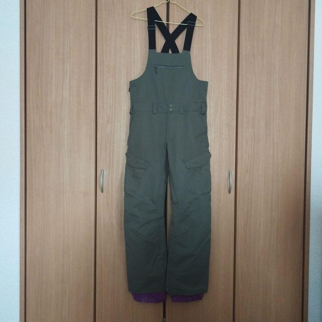 BURTONオリーブグリーン ビブパンツ 男性用