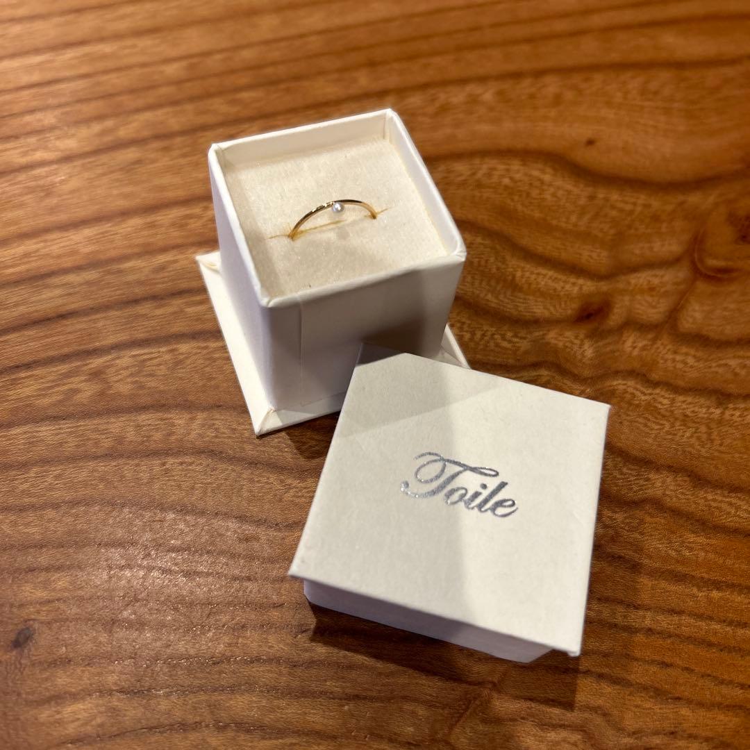 toile パール付リング