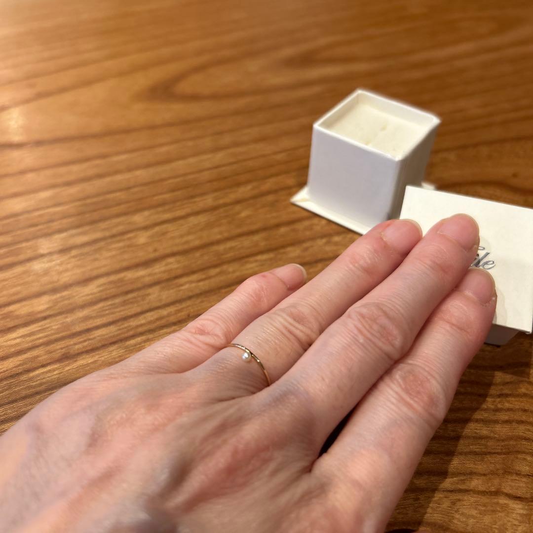 toile パール付リング