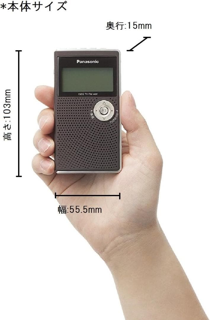 Panasonic ワンセグTV音声-FM-AM 3バンドレシーバー【完動品】