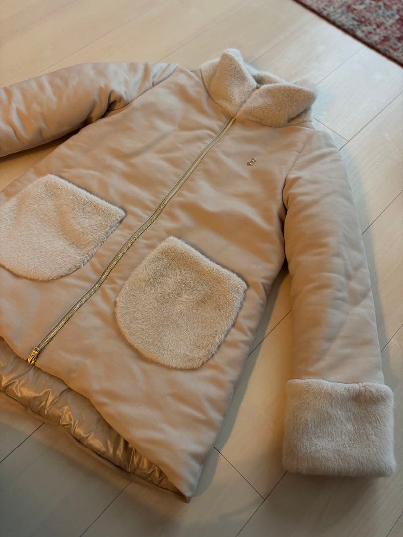 【美品】HERNO ヘルノ　エコファー　中綿　ショート　コート　ジャケット