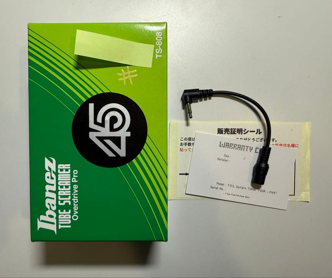 Y.O.S. ギター工房 four-five ts808 オーバードライブ
