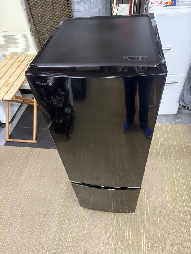 【洗浄消毒作業済】TOSHIBA 171L 冷凍冷蔵庫 GR-M17BS(K)