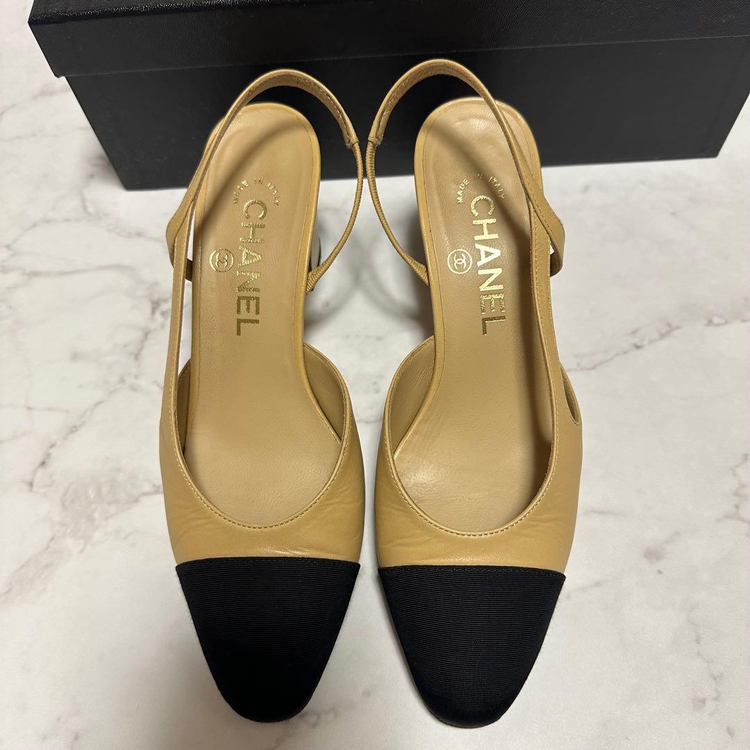 CHANEL シャネル　スリングバック　シューズ