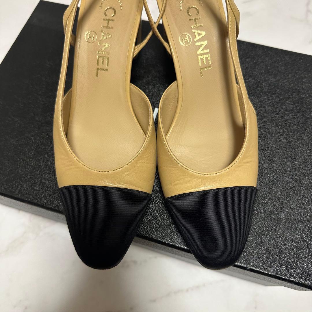 CHANEL シャネル　スリングバック　シューズ