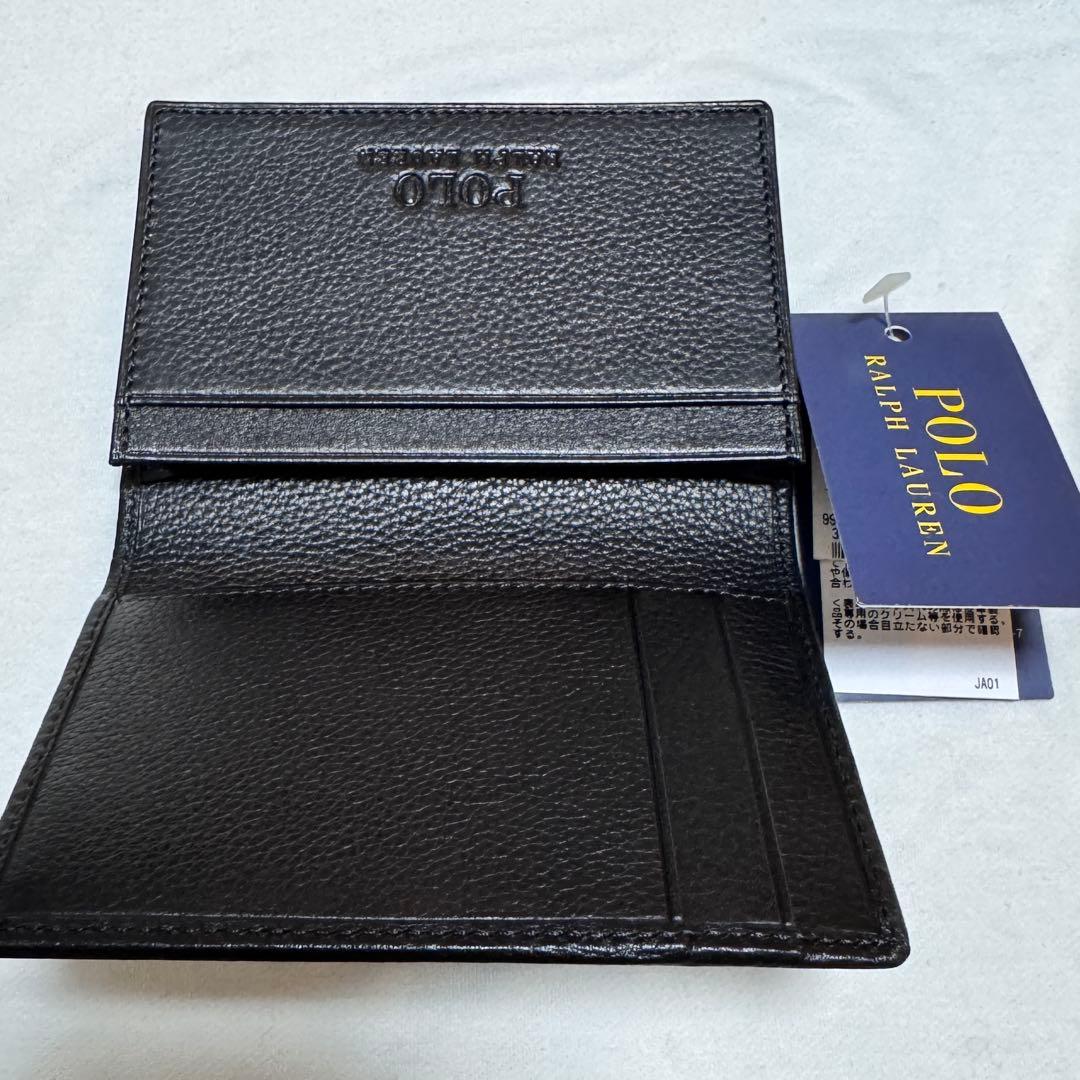 【新品未使用】POLO RALPH LAUREN 黒 レザー 名刺入れ