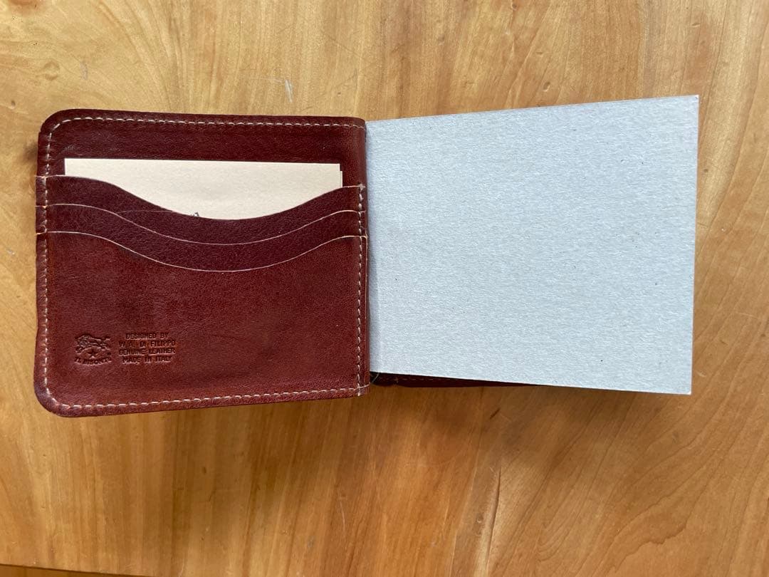 新品 イルビゾンテ 本革 レザー ウォレット/マネークリップ