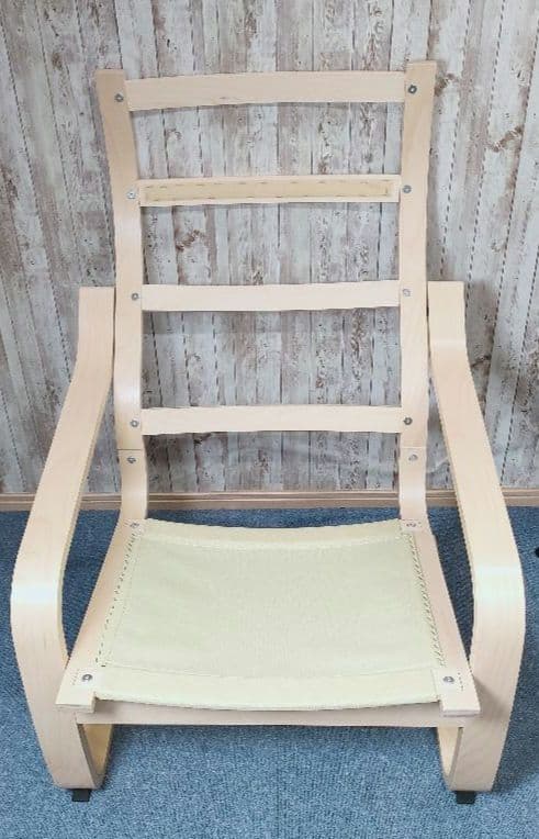 美品 IKEA POÄNG ポエング パーソナルチェア　ライトグレー イケア