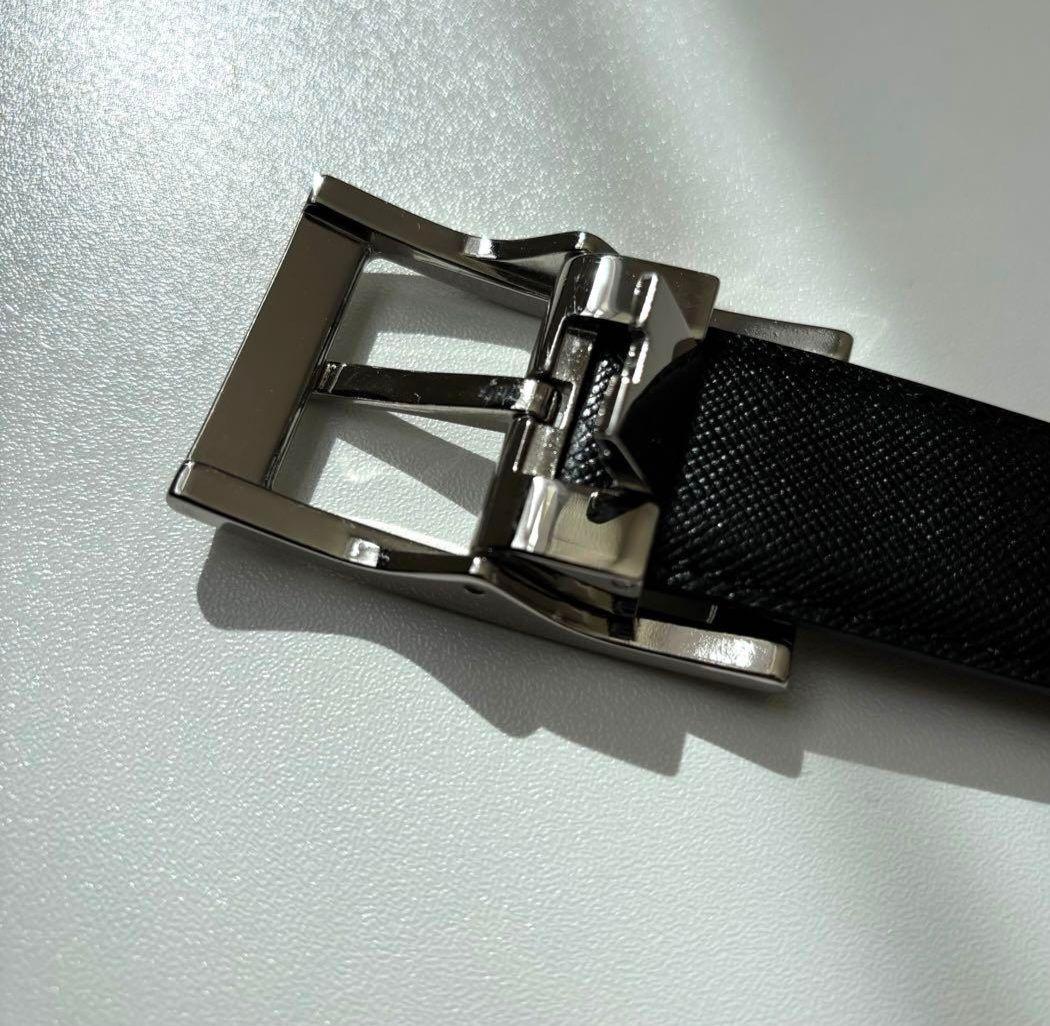 極美品　ポールスミス レザーベルト ブラックブラウン リバーシブル