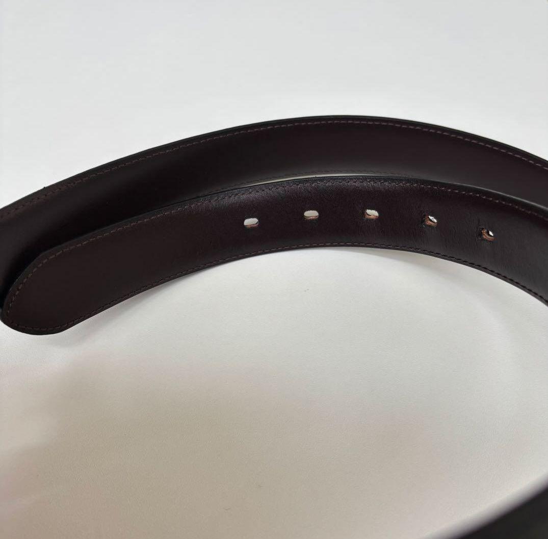 極美品　ポールスミス レザーベルト ブラックブラウン リバーシブル