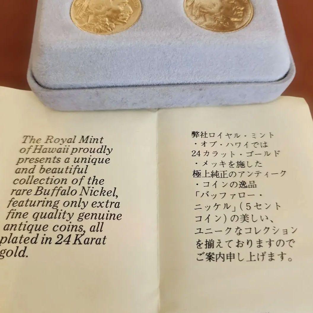 USA 24K金メッキ バッファロー 4枚セット