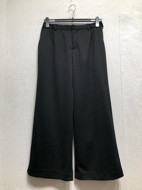 新品☆15号L黒系無地セミワイドパンツスーツお仕事フォーマル☆r282