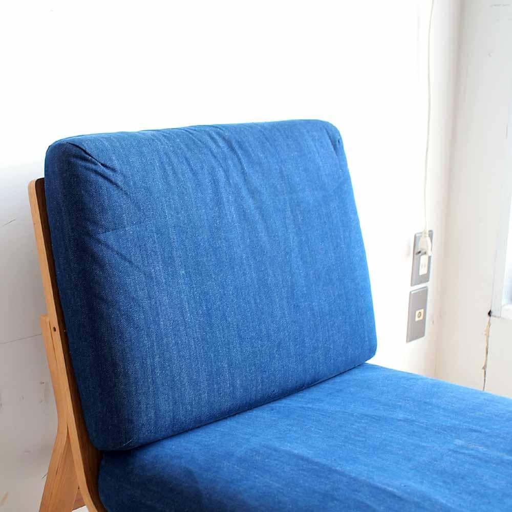 無印良品/MUJI ソファチェア デニム A ZR24191