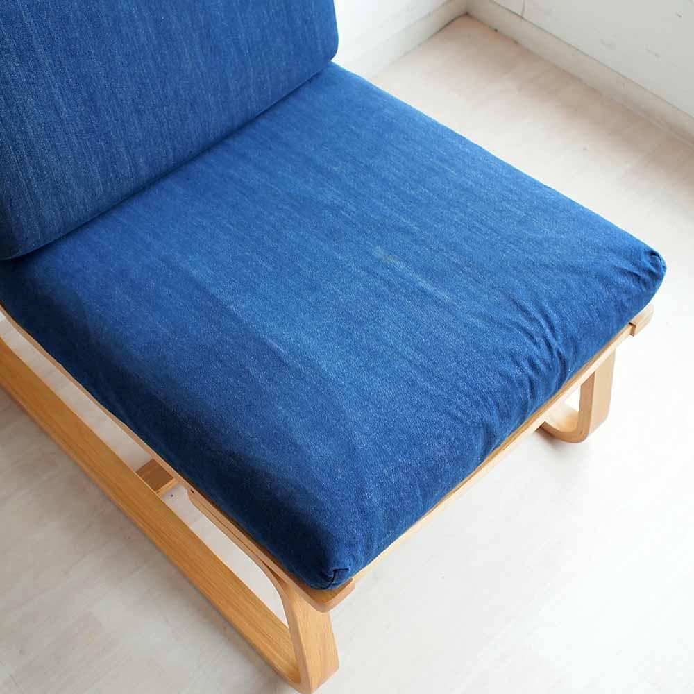 無印良品/MUJI ソファチェア デニム A ZR24191