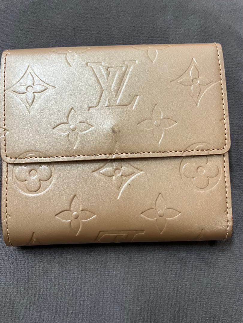 最終価格‼️ルイヴィトン 折り財布　 ベージュ　美品