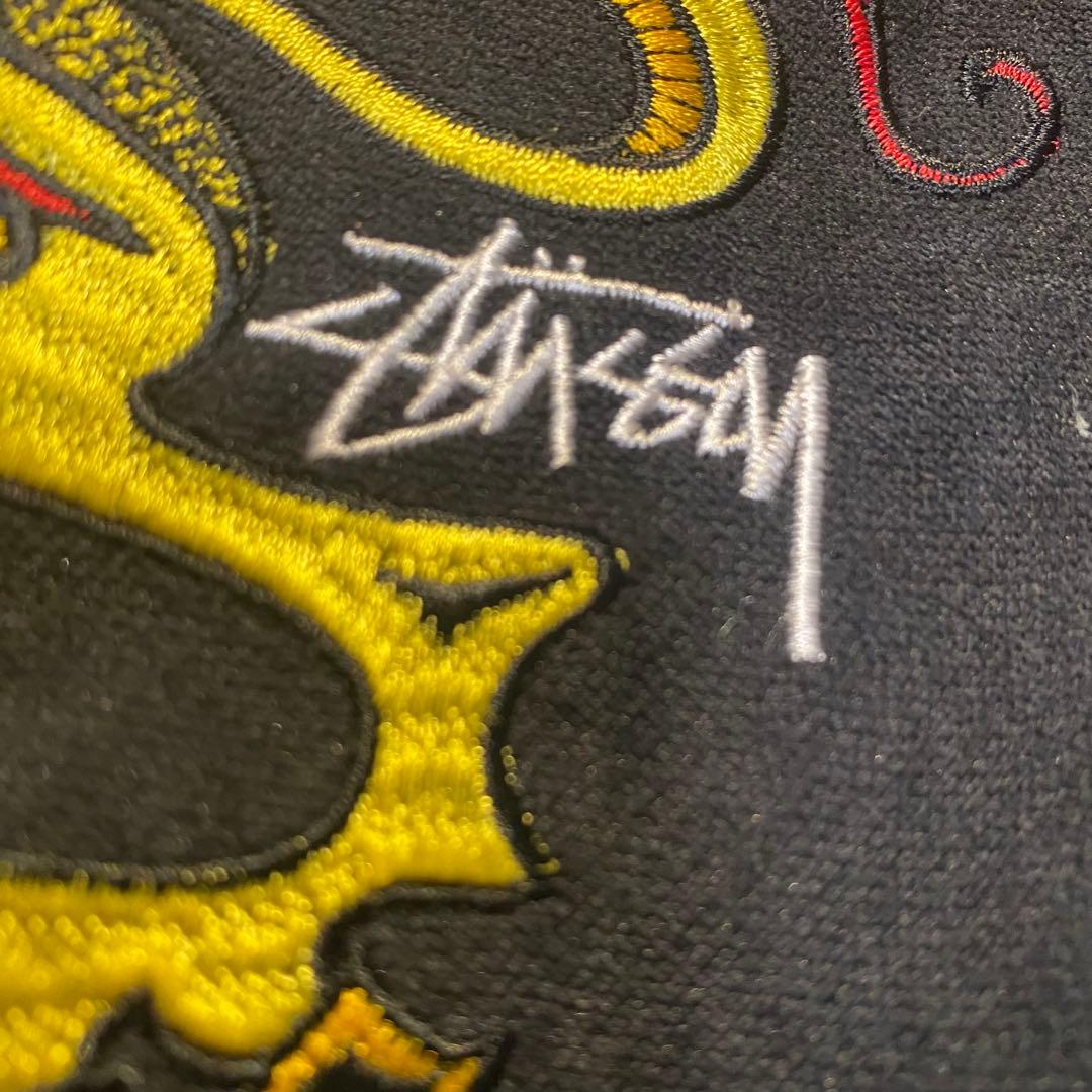 超激レア STUSSY ステューシー スタジャン スカジャン ブラック 刺繍