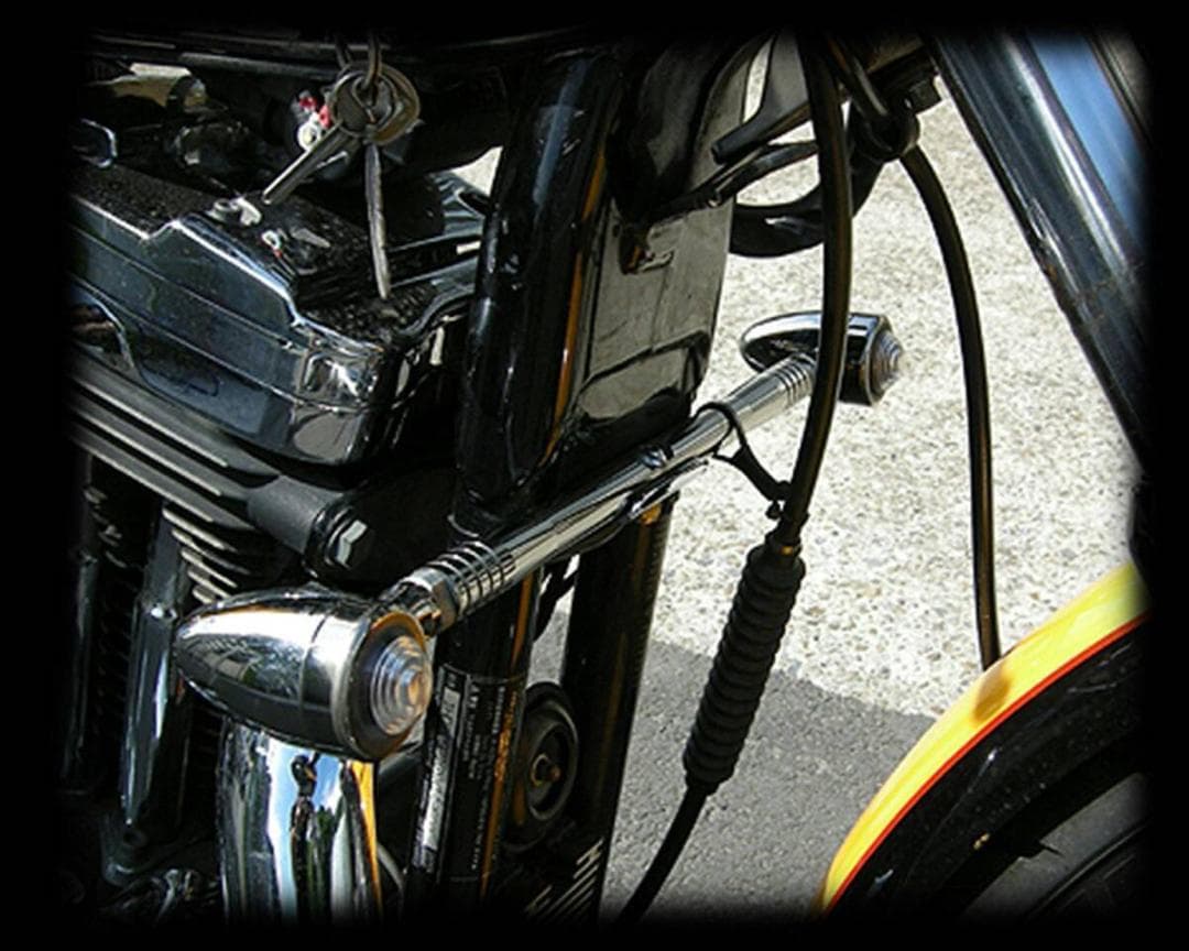 HD-01918 キジマ ウインカーステー M8 ブラック ソフテイル ダイナ