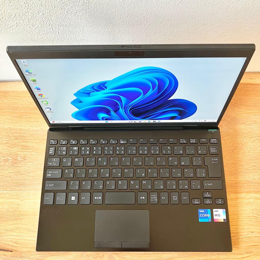 VAIO/16G/i7/SSD/カメラ/Win11pro/軽量/ノートパソコン