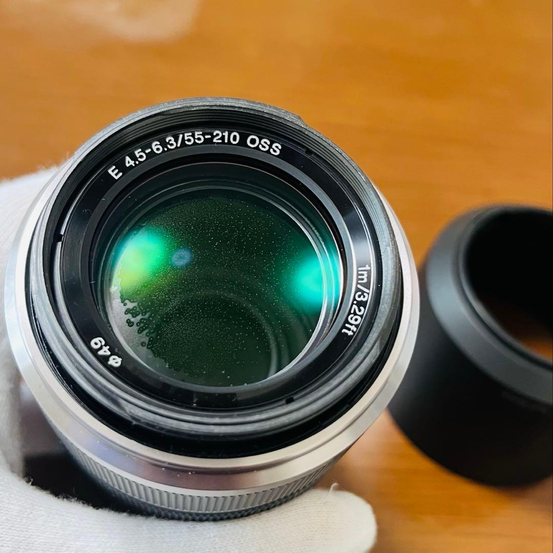 SONY ミラーレス望遠レンズ 55-210mm SEL55210 シルバー