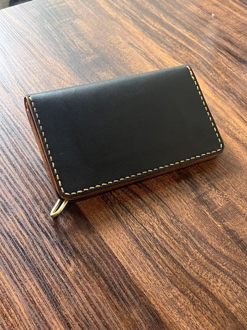 茶芯　トラッカーウォレット　栃木レザー 002