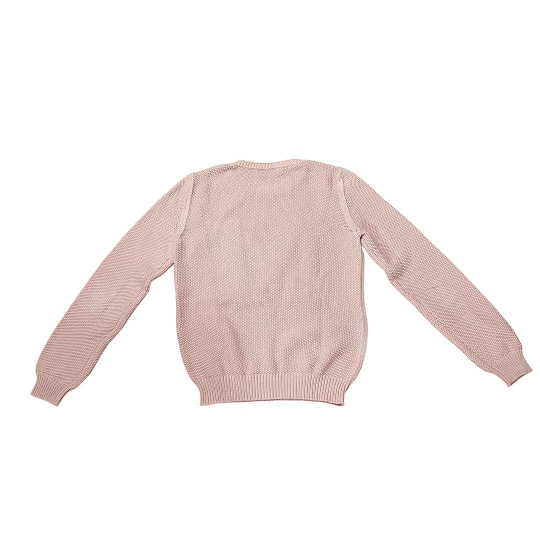 MaxMara マックスマーラ　ピンク M刺繍 ニットセーター 長袖