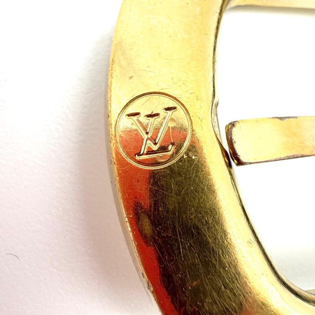 VUITTON　ベルト　モノグラム　サンチュール　レザー　PVC　ゴールド