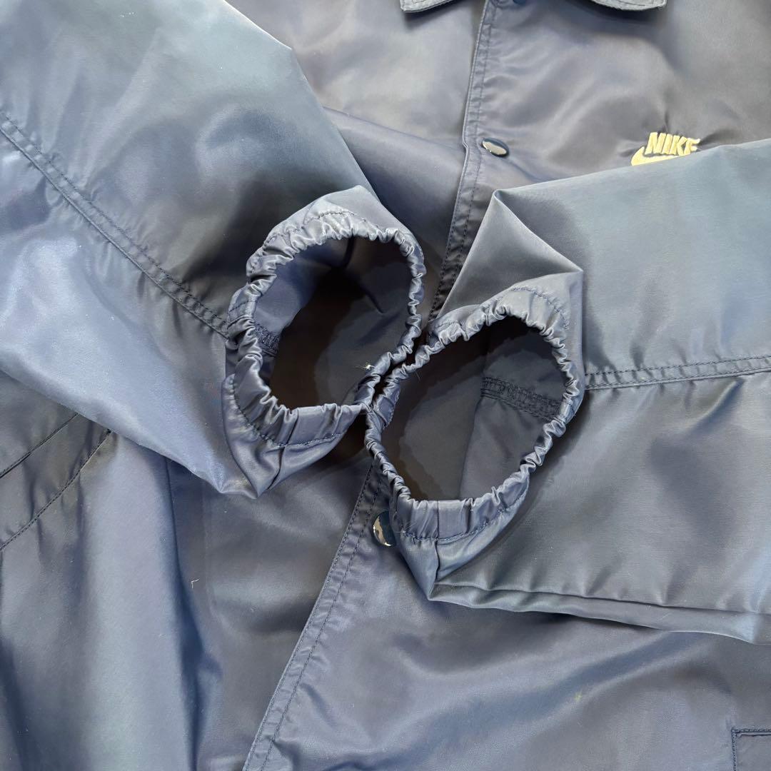 90s NIKE コーチジャケット 紺 L銀タグ バスケタグ USAヴィンテージ