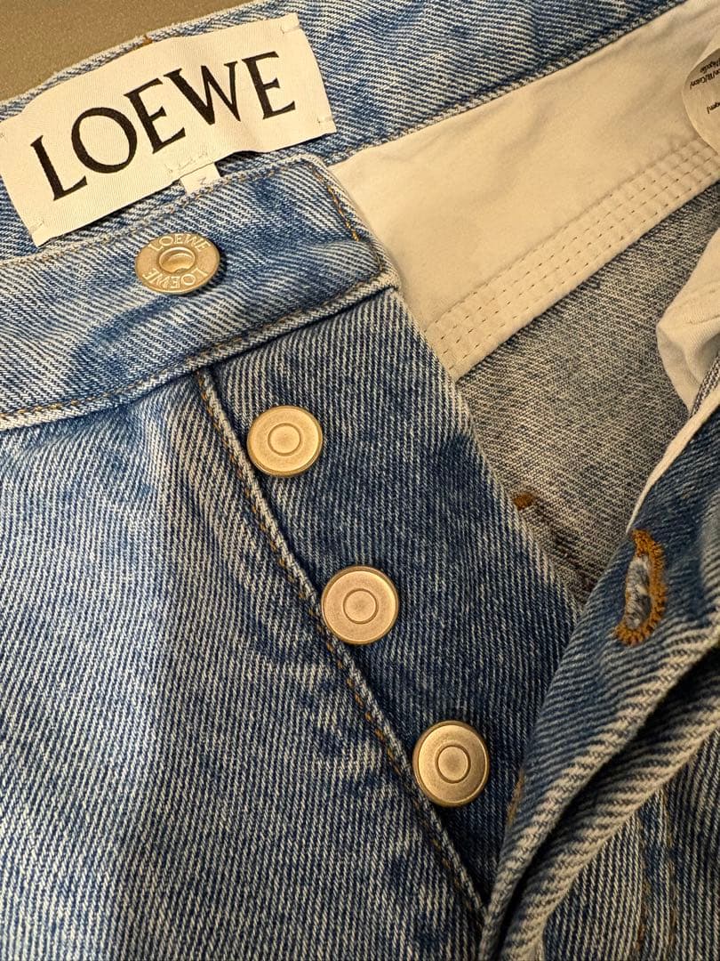 h　LOEWE アナグラム クロップドデニム　３２