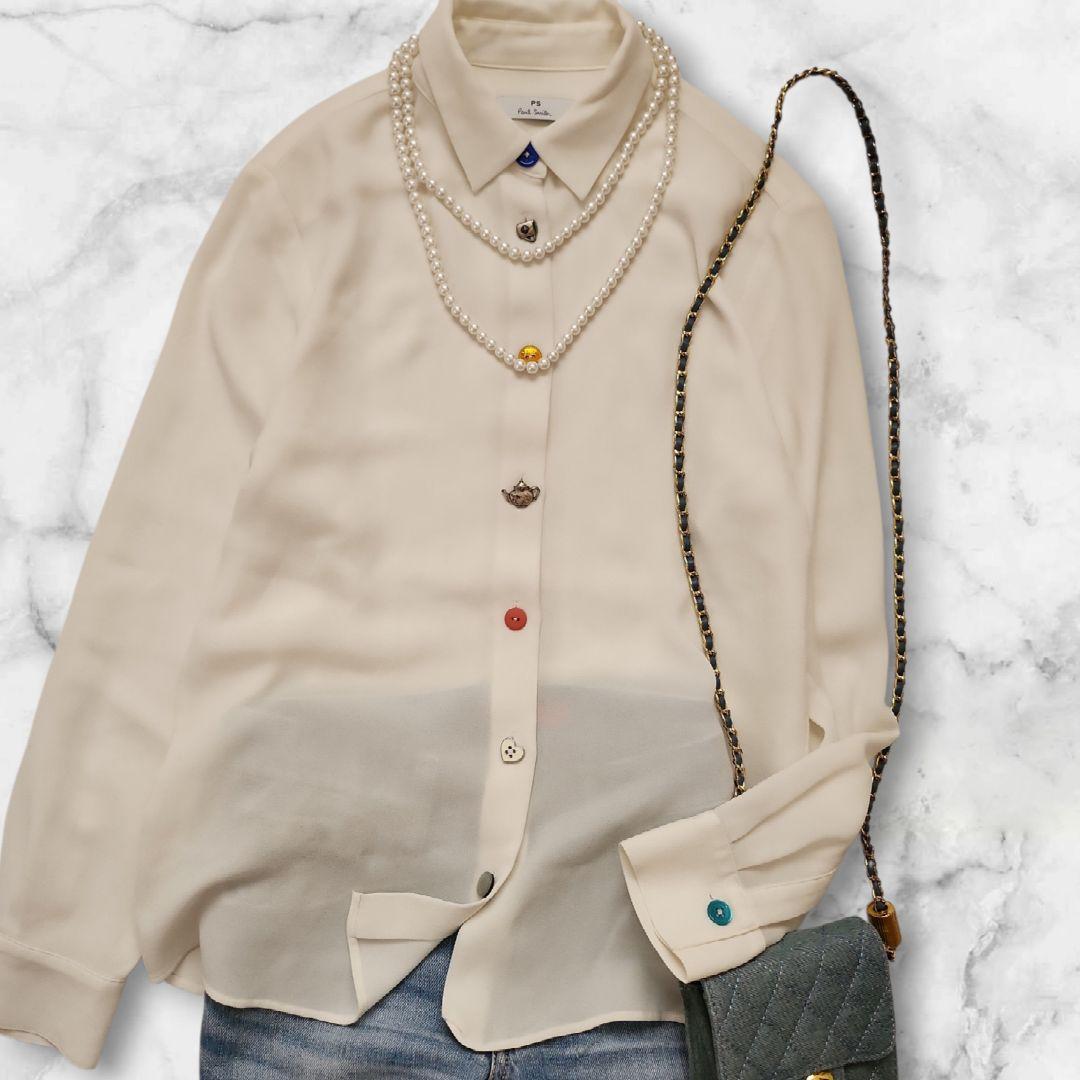 遊び心◎✨PS Paul Smith ポールスミス カラフルボタン シャツ