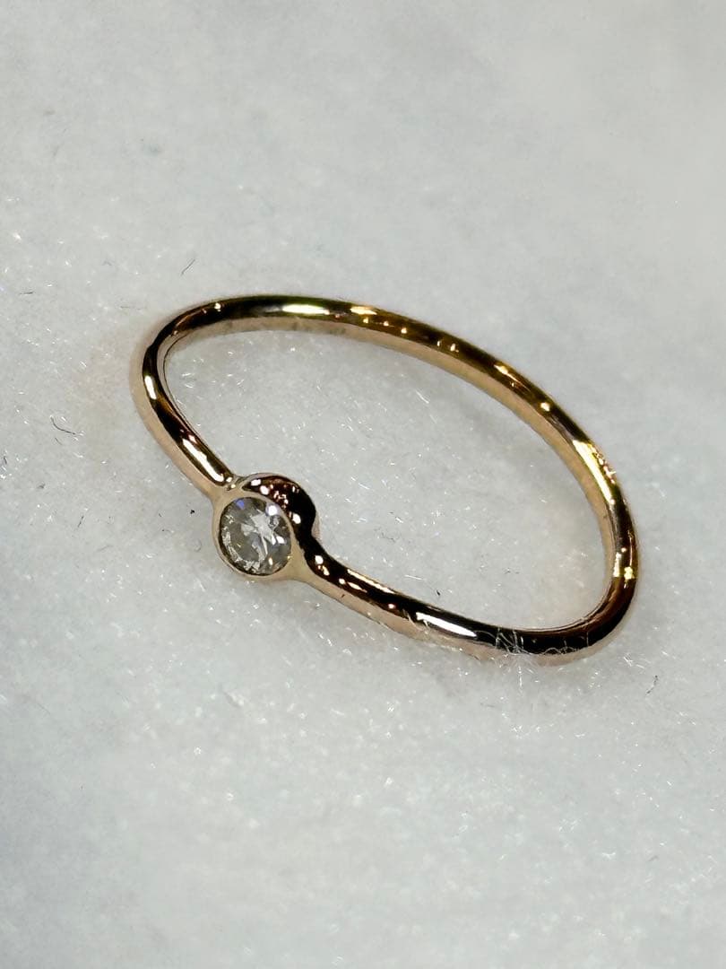 ポ*郎様 ティファニー Tiffany ウェーブシングルロウ ダイヤモンドリング