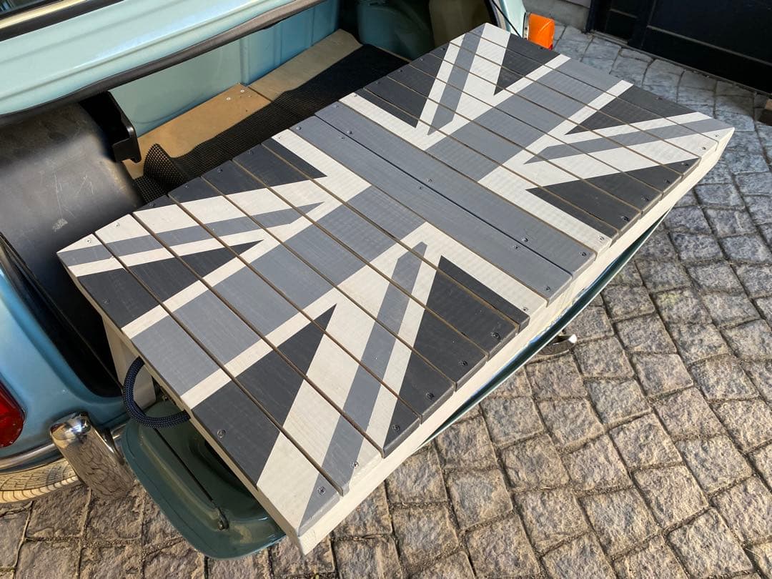 新作　ローバーミニ3way トランクテーブル黒系3色ユニオンジャック　マット③