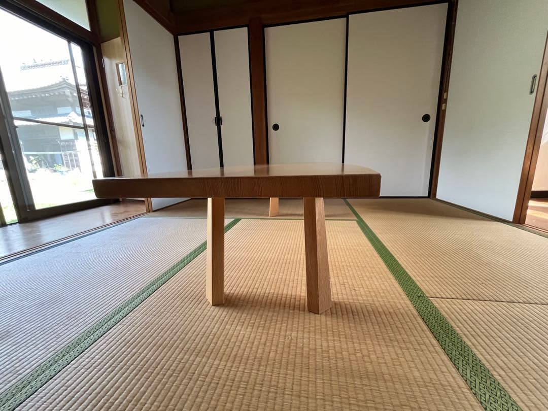 カンディハウス　ローテーブル　天然木（ナラ）　165cm