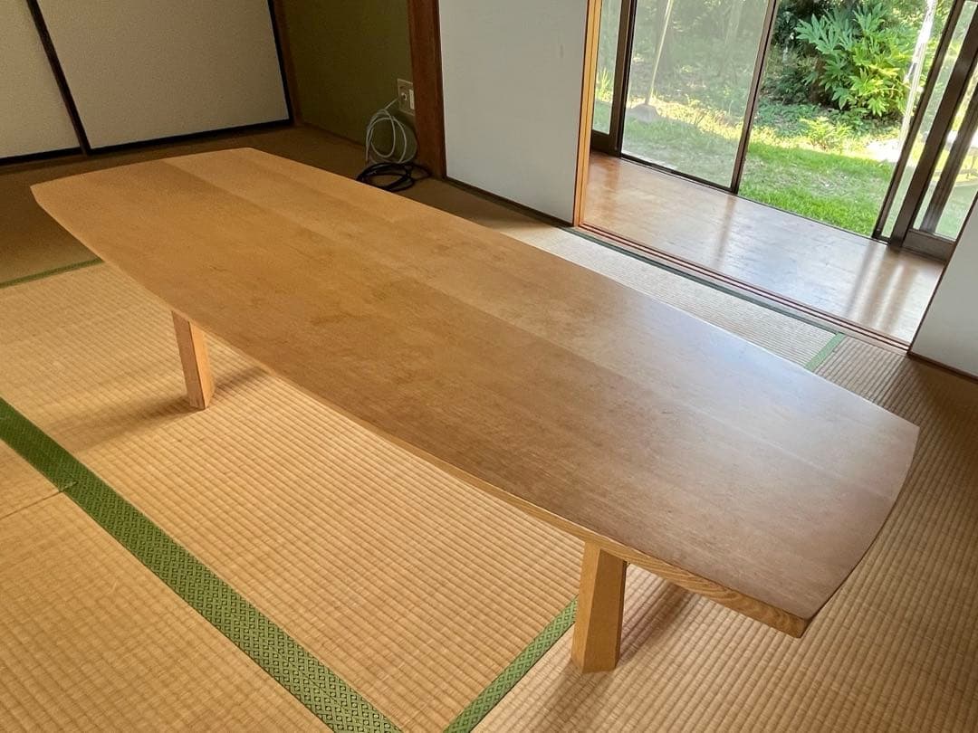 カンディハウス　ローテーブル　天然木（ナラ）　165cm