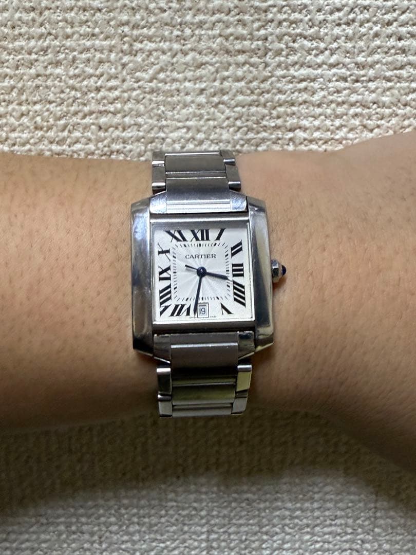 カルティエ　タンク　フランセーズ　LM 自動巻き　動作良好