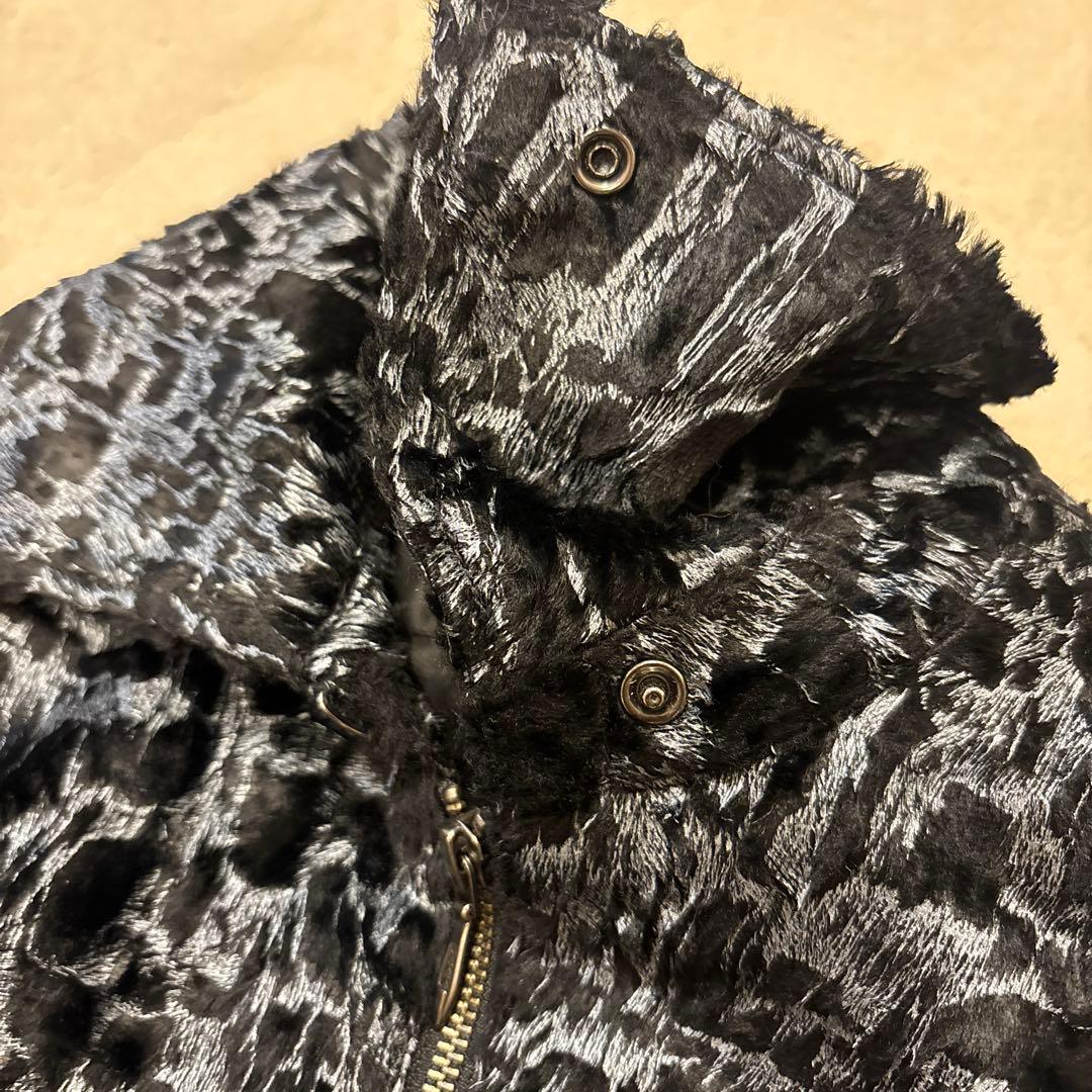 美品⭐️TORNADO MARTウェットルック シールライダースブルゾンジャケット