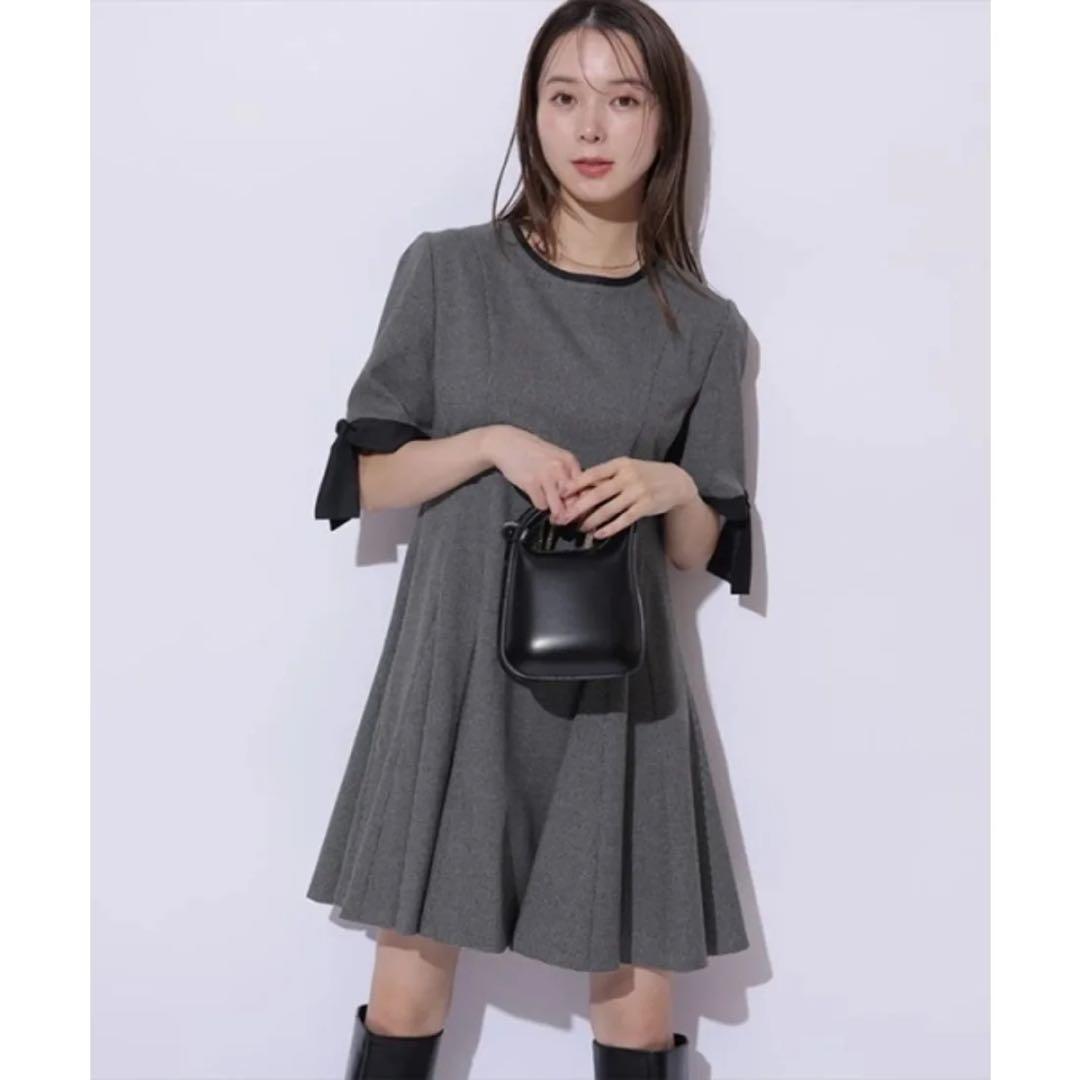 新品マイストラーダ　マチフレアミニワンピース （黒）