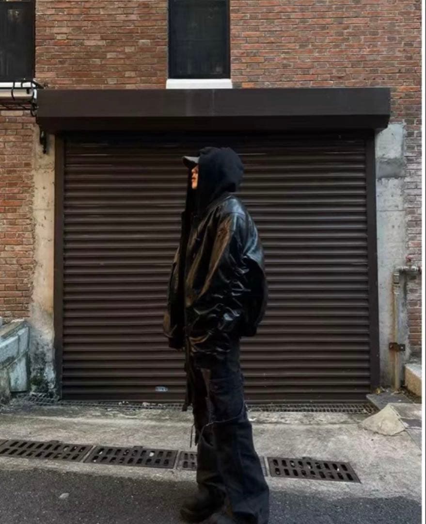 y2k ENTIRE STUDIOS moto 似bomber jacket短丈